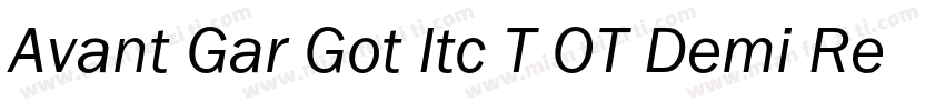 Avant Gar Got Itc T OT Demi Regular字体转换